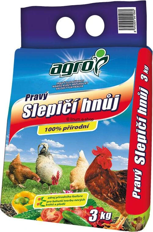 Agro pravý slepačí hnoj 3 kg