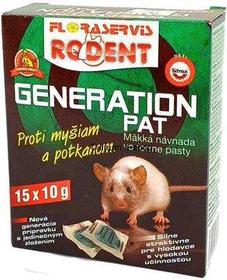 mäkká návnada na myši, potkany 150 g