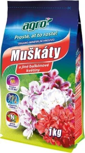 Agro hnojivo na muškát a iné balkónovky 1 kg