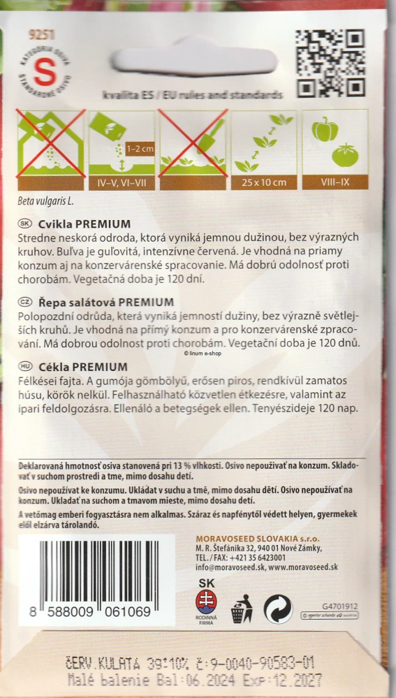 Cvikľa šalátová PREMIUM