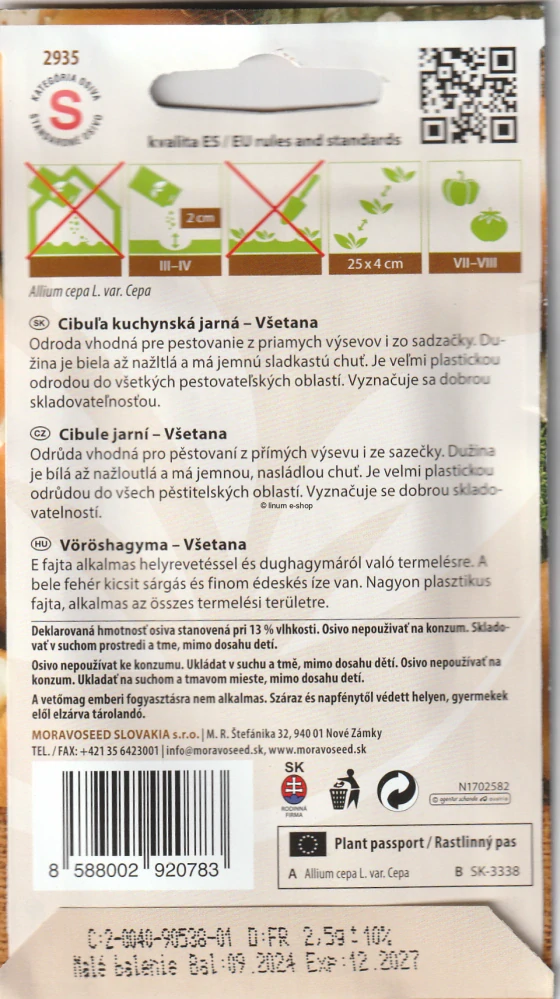 Cibuľa jarná VŠETANA