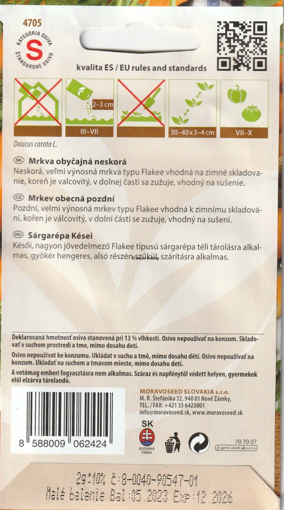 Mrkva obyčajná neskorá Kráska