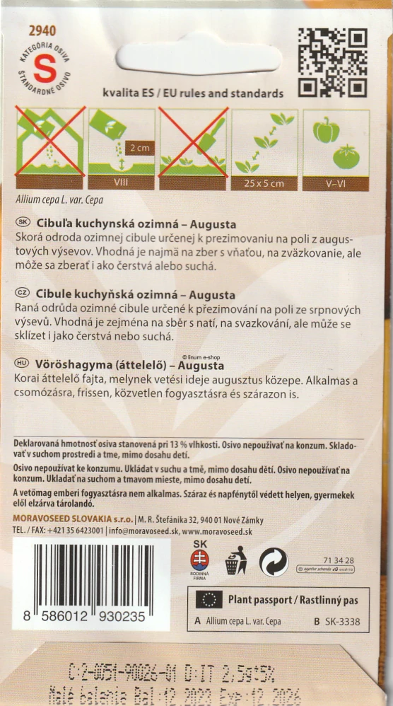 Cibuľa ozimná Augusta