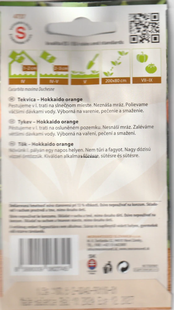 Tekvica Hokkaido orange