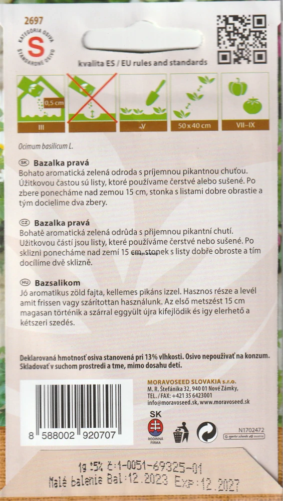 Bazalka pravá