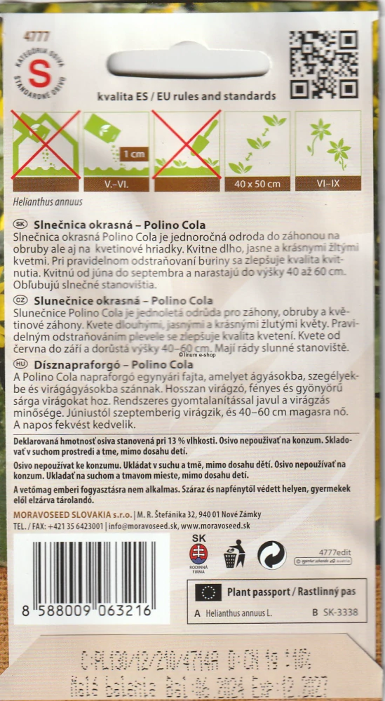 Slnečnica okrasná Polino Cola