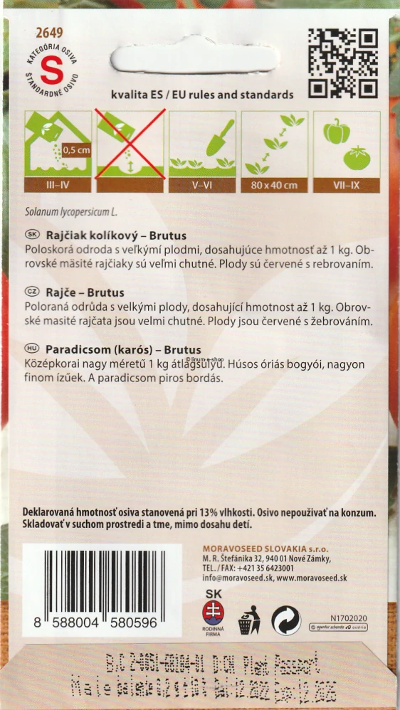 Rajčina kolíková Brutus