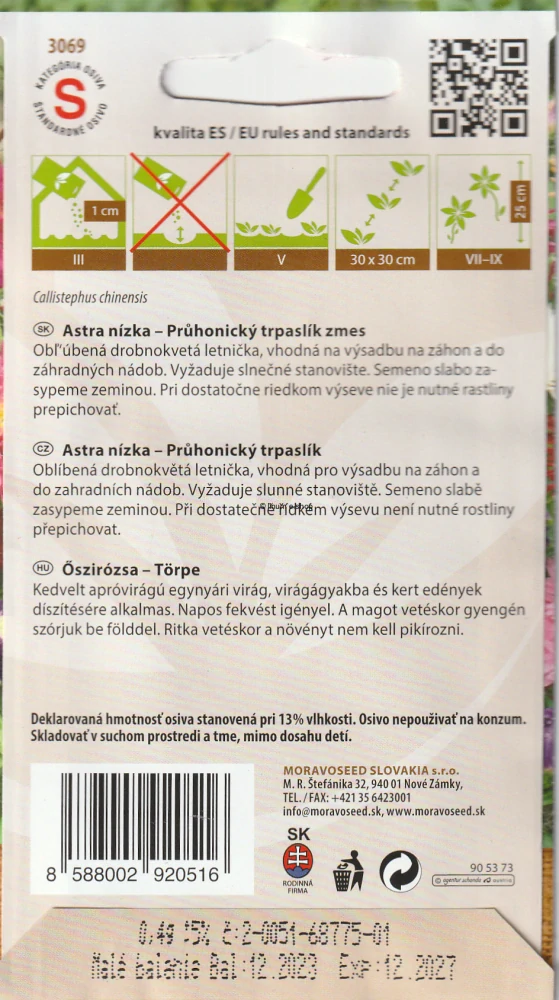 Astra nízka Prúhonický trpaslík