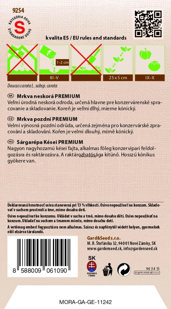 Mrkva neskorá Premium Rubina