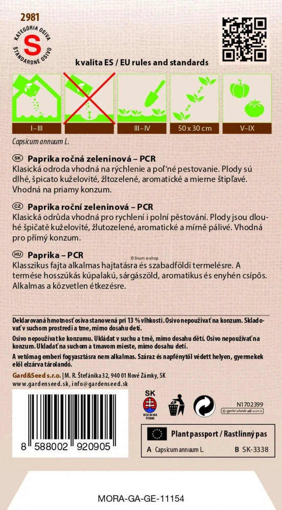 Paprika PCR na rýchlenie