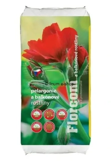 Substrát na pelargónie a balkónové rastliny 20L Florcom